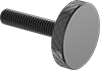 Metric Steel Low-Profile Knurled-Head Thumb Screws
