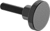 Metric Steel Raised Knurled-Head Thumb Screws