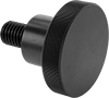 Steel Raised-Profile Knurled-Head Thumb Screws