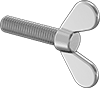 Metric Iron Wing-Head Thumb Screws