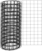 Image of Product. Black PVC-Coated Zinc-Plated Steel. Front orientation. Fencing. Metal Welded-Wire Fencing, Rectangular Opening, Black PVC-Coated Zinc-Plated Steel.