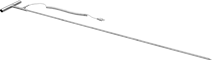 Image of Product. Style 2. Front orientation. Thermocouples. Thermocouple Probes for Solids , Probes with Cable, Flat-Pin Mini Thermocouple Connector, Style 2.