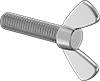 Stainless Steel Wing-Head Thumb Screws