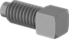 External-Square-Drive Steel Extended-Tip Set Screws