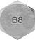 Image of Specification. Front orientation. ASTM Grade B8.