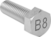 Image of Product. Front orientation. Hex Head Screws. High-Pressure Stainless Steel Heavy Hex Head Screws, Fully Threaded.