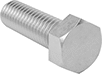 Image of Product. Front orientation. Hex Head Screws. High-Pressure Stainless Steel Heavy Hex Head Screws, Fully Threaded.