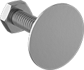 Image of Product. Back orientation. Elevator Bolts. Square Neck.