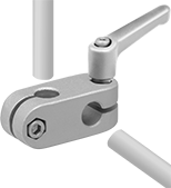 Image of ProductInUse. Front orientation. Conveyor Guide Cross Blocks. Style L.