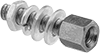 Image of Product. Jack Screw with Hex Nut, Lock Washer, and Flat Washers. Front orientation. Jack Screws. Jack Screws with Hex Nut, Lock Washer, and Two Flat Washers.
