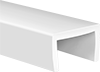 Image of Product. Front orientation. Edge Trim. Plastic Edge Trim for Food and Beverage, Style 10.