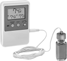 Image of Product. Front orientation. Thermometers. Remote-Reading Magnetic-Back Thermometers with Calibration Certificate, ±1.8° F Accuracy.