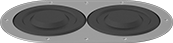 Image of Product. Front orientation. Grommets. Cut-to-Size Sealing Grommets, Style 2.