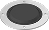 Image of Product. Front orientation. Grommets. Cut-to-Size Sealing Grommets, Style 1.