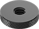 Image of Product. Front orientation. Thumb Nuts. Low-Profile Knurled-Head Thumb Nuts.