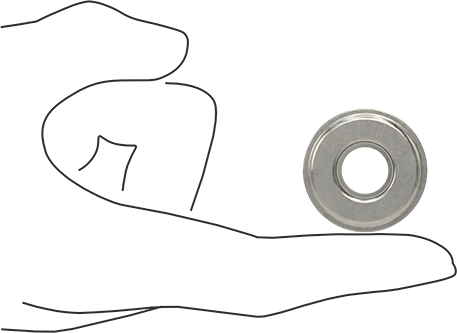 Image of Product. Side1 orientation. Contains SizingReference. Mechanical Pump Shaft Seal, Spring, Number 80509.