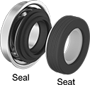 Image of Product. Front orientation. Exploded view. Contains Annotated. Shaft Seals. Mechanical Pump Shaft Seals with Compact Spring.