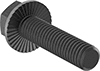 High-Strength Metric Steel Serrated-Flange Hex Head Screws