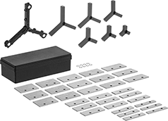 Image of Product. Adjustable with Hardened Steel Parallels. Front orientation. 17 Pieces.