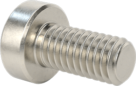 Image of Product. Back orientation. 18-8 Stainless Steel Low-Profile Socket Head Screws, with Hex Drive, M3 x 0.5 mm Thread, 6 mm Long.