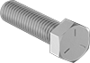 Medium-Strength Grade 5 Steel Hex Head Screws