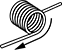 Image of Specification. Left-Hand Wind Direction. Front orientation. Contains Annotated. Left-Hand-Wound Spring.