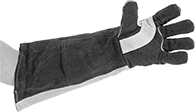 Image of ProductInUse. Open Cuff. Front orientation. Open Cuff. Stick Welding Gloves.