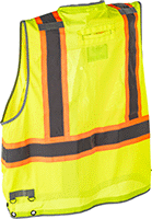Image of Product. Back orientation. Vests. High-Visibility Vests for Fall-Arrest Harnesses.