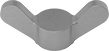 Image of Product. Bottom orientation. Thumb Nuts. Finish-Your-Own Wing Nuts.