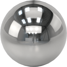 Image of Product. Front orientation. Multipurpose 304 Stainless Steel Ball, 3/4" Diameter.