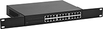 Image of Product. 24 Sockets. Front orientation. Ethernet Switches. Rack-Mount Ethernet Switches, 24.