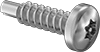 Tamper-Resistant Rounded Head Drilling Screws for Metal