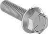 Medium-Strength Grade 5 Steel Flanged Hex Head Screws