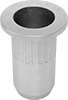 Thick-Wall Twist-Resistant Rivet Nuts For Soft Materials