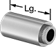 Image of Product. Front orientation. Contains Annotated. Spacers. Splined Press-Fit Unthreaded Spacers.