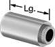 Image of Product. Front orientation. Contains Annotated. Standoffs. Splined Press-Fit Threaded Standoffs.