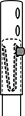 Image of ProductInUse. Shown Installed. Front orientation. Spring Button Clips. Spring Button Clips for Telescoping Tubing.
