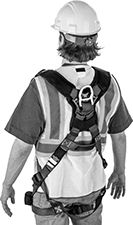 Image of ProductInUse. Back orientation. Fall-Arrest Harnesses. Harsh-Environment Fall-Arrest Harnesses.