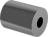 Black-Anodized Aluminum Unthreaded Spacers