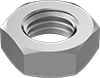Left-Hand Threaded Super-Corrosion-Resistant 316 Stainless Steel Thin Hex Nuts