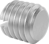 Slotted Brass Flat-Tip Set Screws