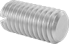 Slotted Brass Flat-Tip Set Screws