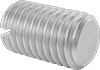 Slotted Brass Flat-Tip Set Screws