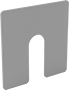 Image of Product. Front orientation. Shims. Precision Adjust, Slot, Sold Individually, Square End.