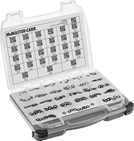 Image of Product. Front orientation. O-Rings. Water- and Steam-Resistant EPDM O-Ring Assortments, 400 Pieces.