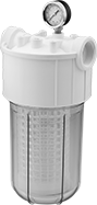Image of Product. Front orientation. Filter Bag Housings. Clear-View Plastic Filter Bag Housings.