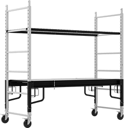 Image of Product. Storage Rack. Front orientation. Scaffolds. Multifunction Workbench Adjustable Scaffolds.