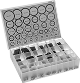Image of Product. Front orientation. O-Rings. X-Profile Oil-Resistant Buna-N O-Ring Assortments.