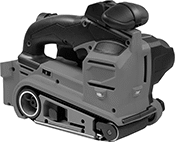 Image of Product. Front orientation. Sanders. Cordless Belt Sanders, Model Number 2832-20.