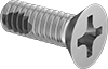 Metric Phillips Thread-Locking Flat Head Screws